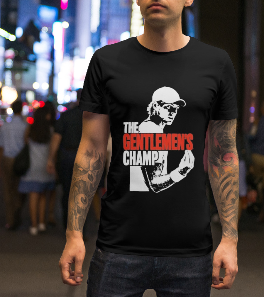 The Gentlemen's Champ Jannik Sinner Italian Gesture T-Shirt
