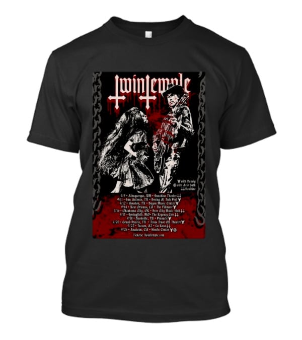Twin Temple Tour 2026 Dates With Special Guests Locations And Headline Shows T-Shirt