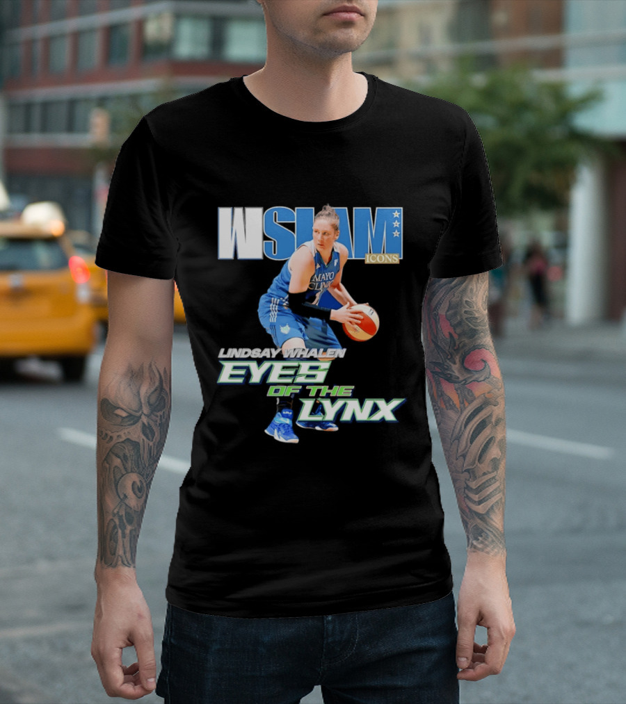 WSLAM Icons Lindsay Whalen Eyes Of The Lynx Mayo Basketball T-Shirt