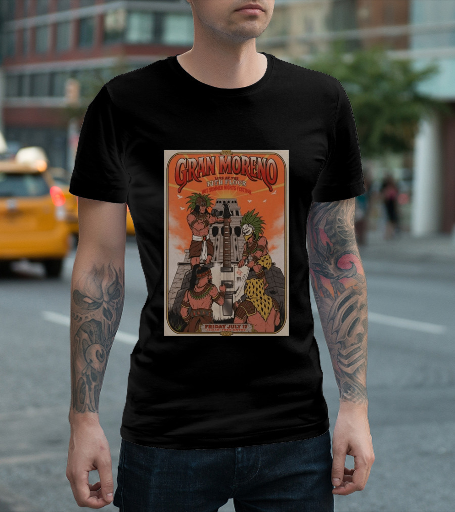 GRAN MORENO Live At The 13th Floor Hot Summer Nights Festival Friday July 17 T-Shirt