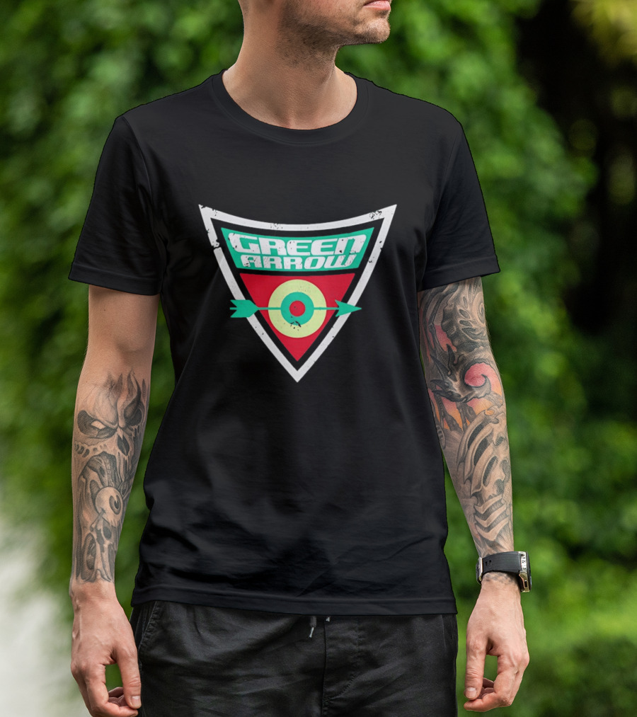 Green Arrow Archery Target Shield T-Shirt