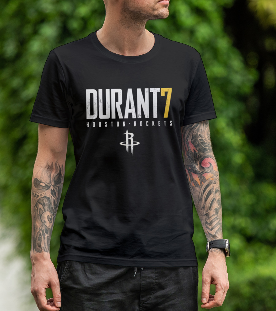 Kevin Durant 7 Houston Rockets NBA Basketball Jersey T-Shirt