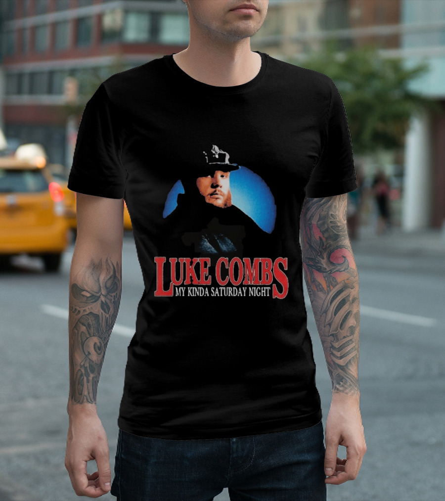 Luke Combs My Kinda Saturday Night Tour UK EU Pop Up London Dublin Edinburgh T-Shirt