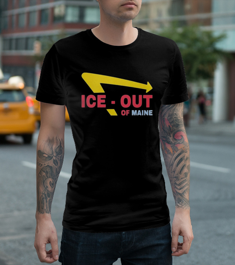 Ice Out Of Maine 2026 Arrow T-Shirt