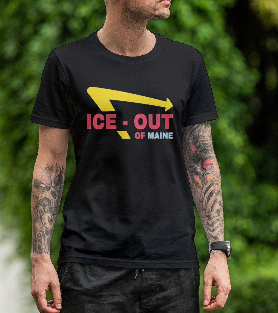 Ice Out Of Maine 2026 Arrow T-Shirt