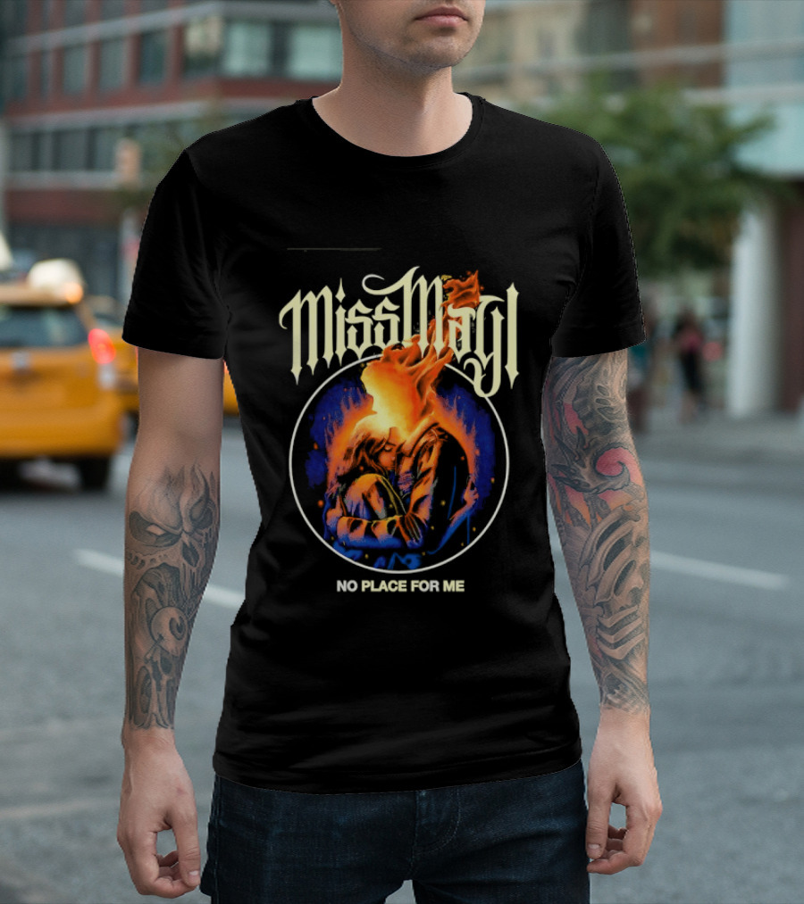 Miss May I No Place For Me Metalcore Band Fiery Circle T-Shirt