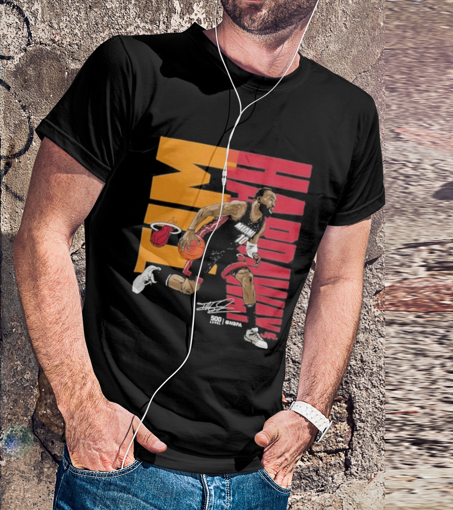 2026 NBA Tim Hardaway Jr Miami Heat Basketball Player Action T-Shirt