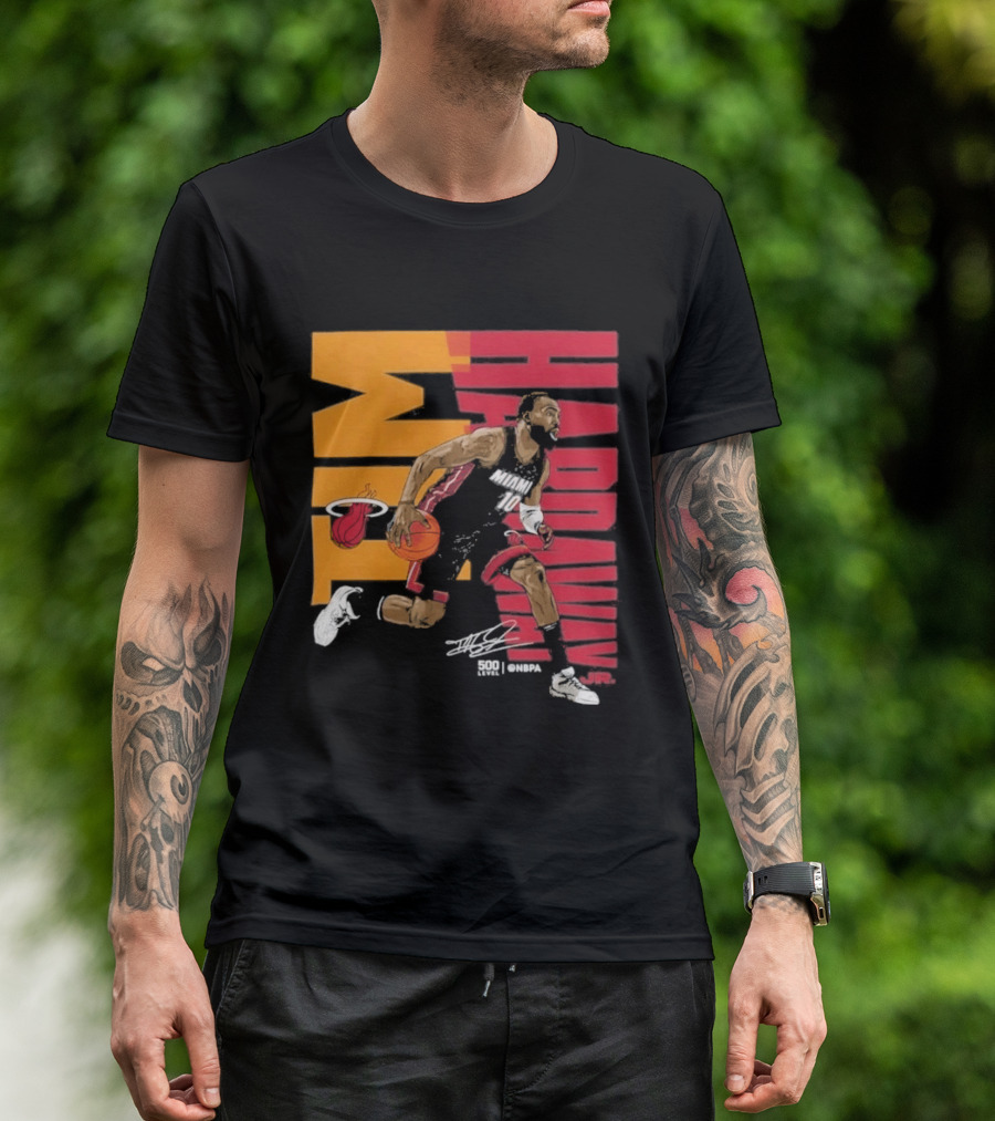 2026 NBA Tim Hardaway Jr Miami Heat Basketball Player Action T-Shirt