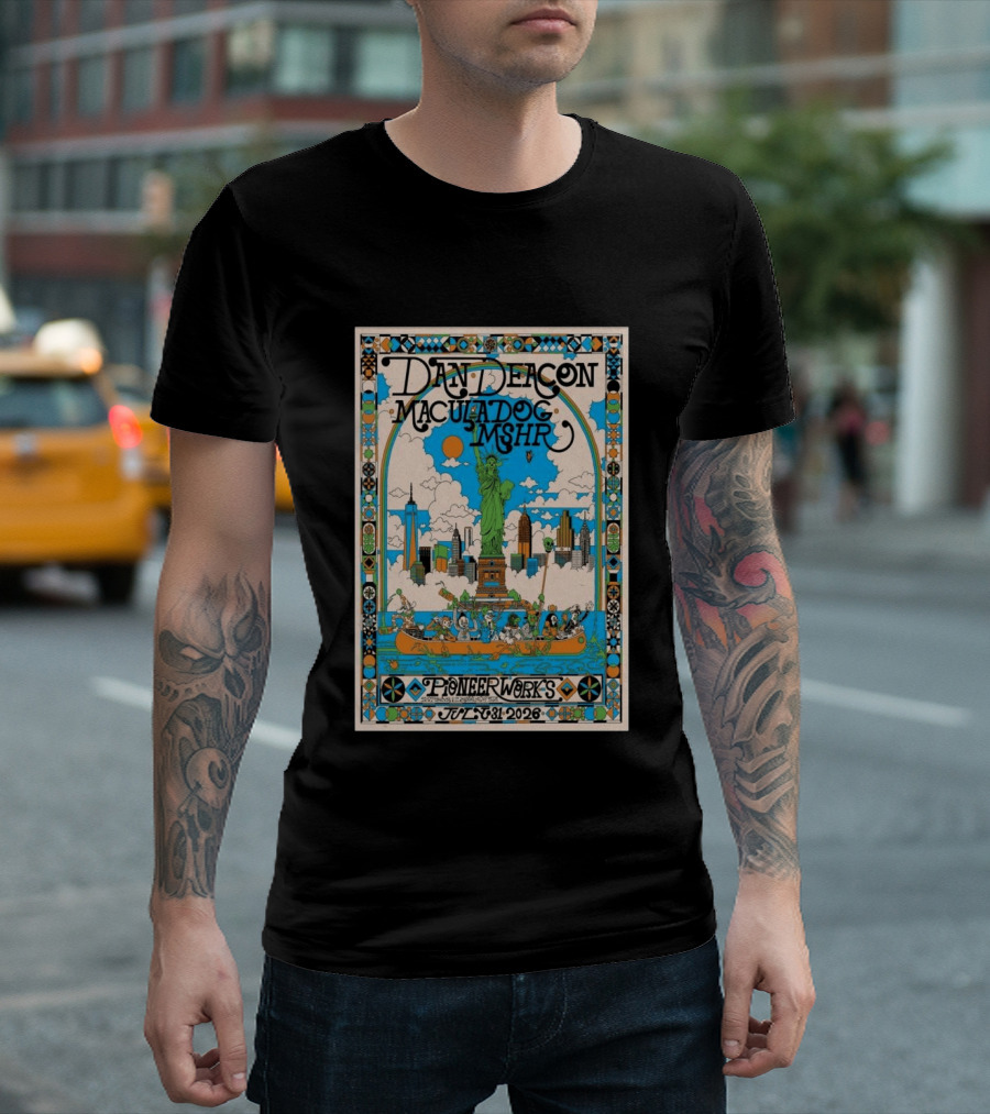 Dan Deacon Macula Dog MSHR Pioneer Works July 31 2026 New York City T-Shirt