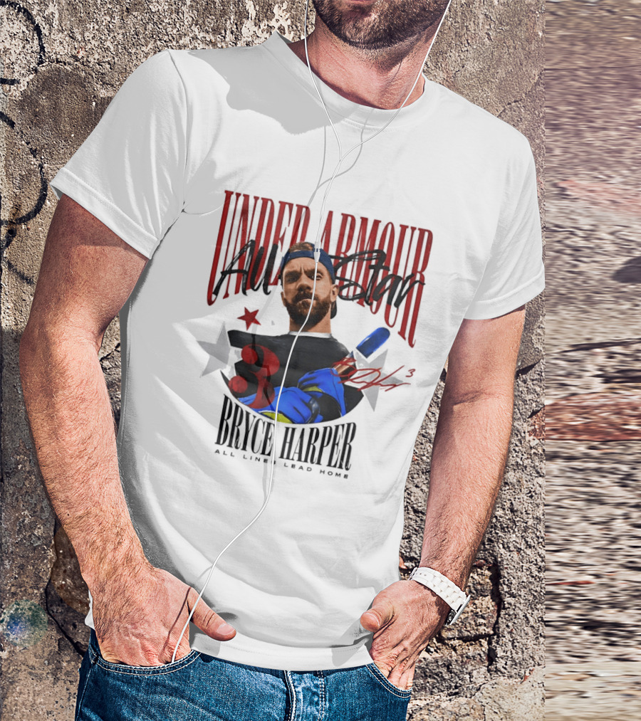 Under Armour All Star Bryce Harper All Lines Lead Home T-Shirt
