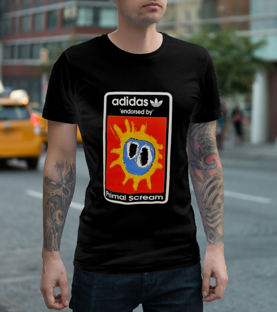 Adidas Primal Scream Endorsed Iconic Collaboration T-Shirt