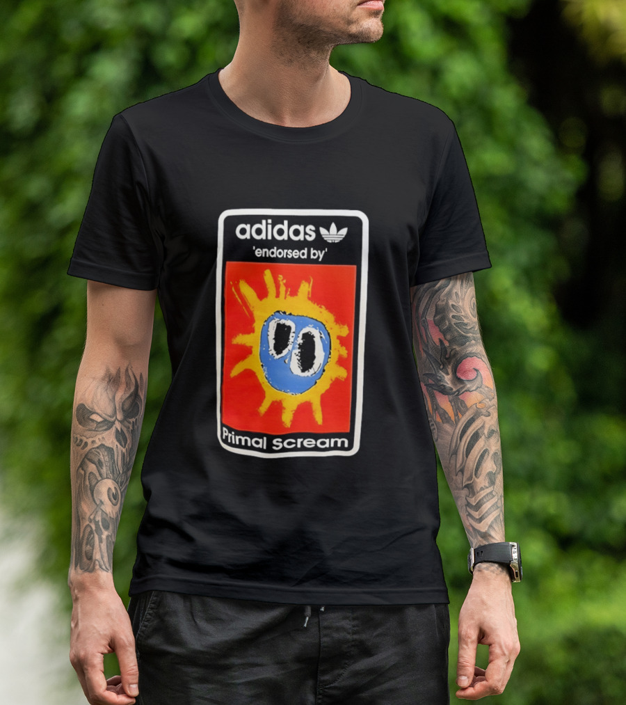 Adidas Primal Scream Endorsed Iconic Collaboration T-Shirt