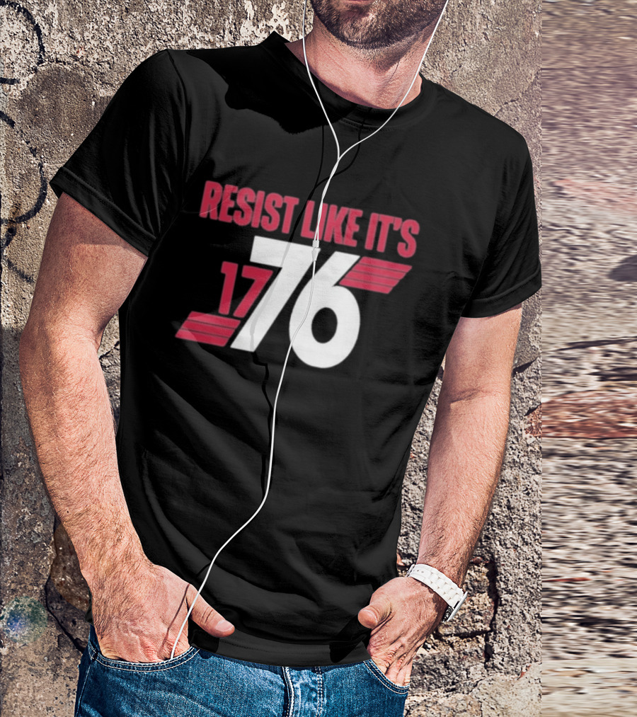 Resist Like It's 1776 Bold Vintage Red And White T-Shirt