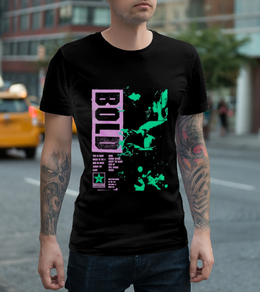 Revelation Records Talk Is Cheap Nailed To The X Positive Scene Unity Hardcore Punk T-Shirt