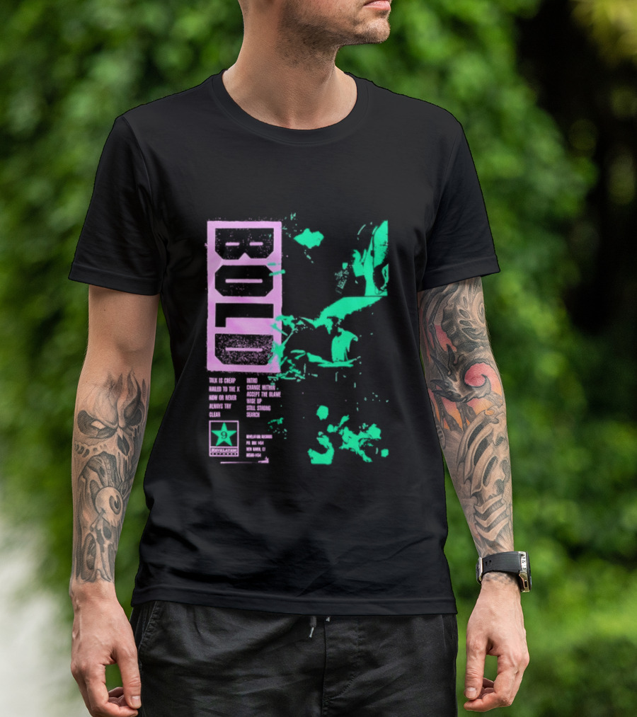 Revelation Records Talk Is Cheap Nailed To The X Positive Scene Unity Hardcore Punk T-Shirt