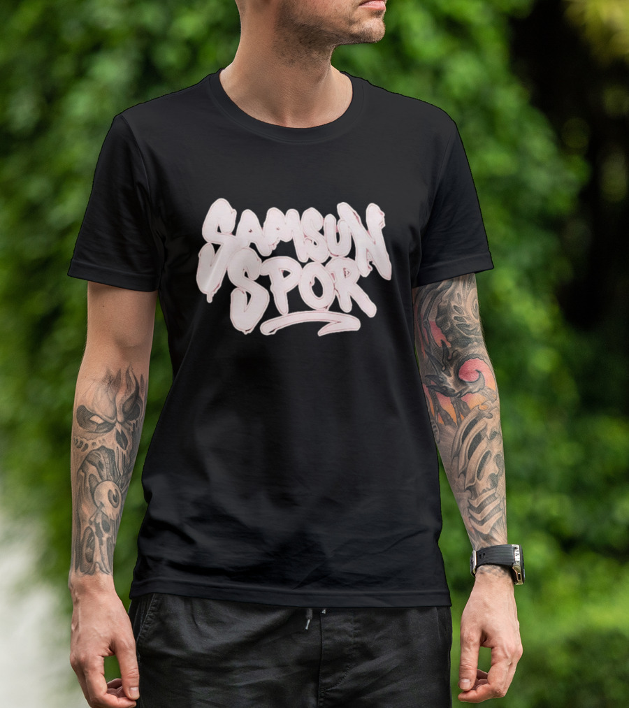 Samsun Spor Yeni Oversize Yıkamalı T-Shirt