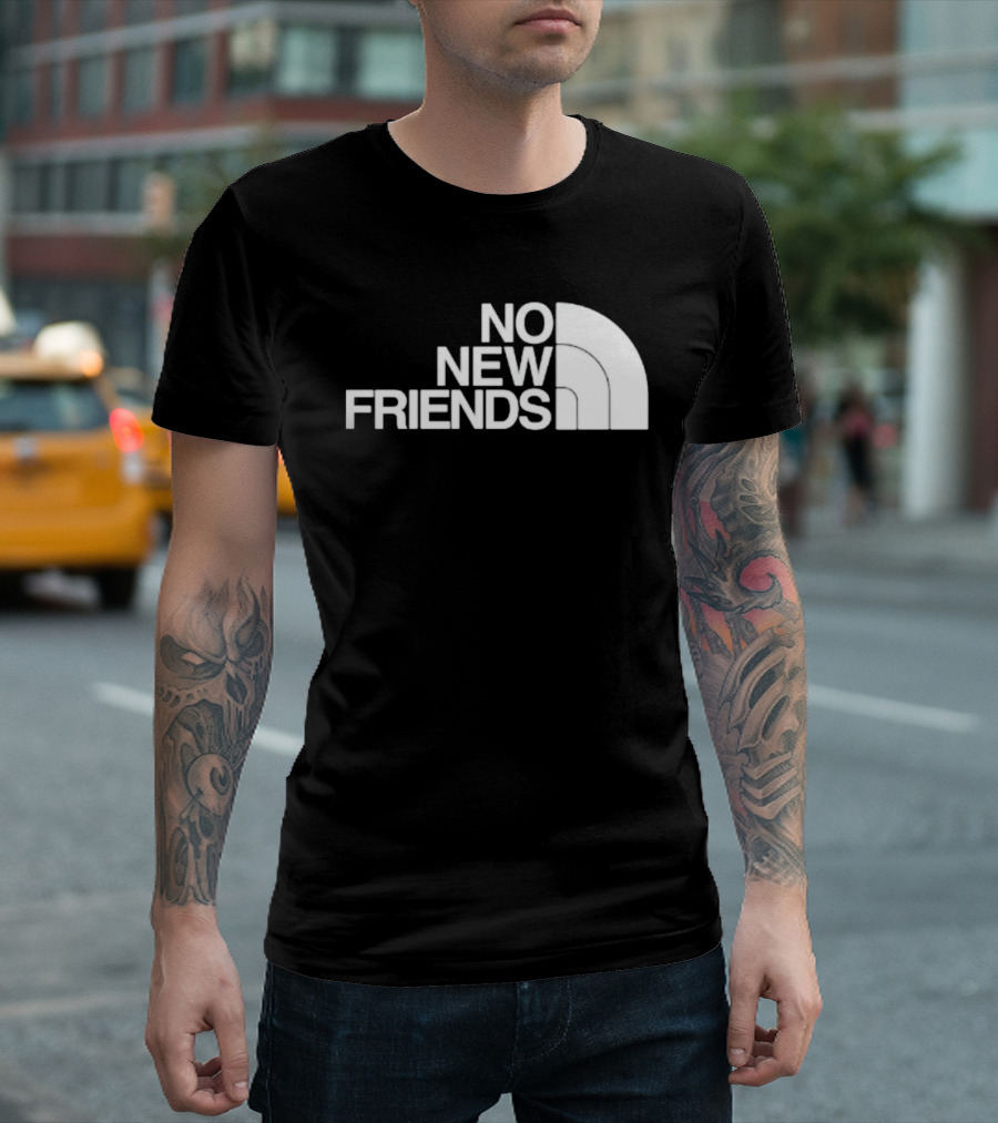 Saosin No New Friends North Face T-Shirt