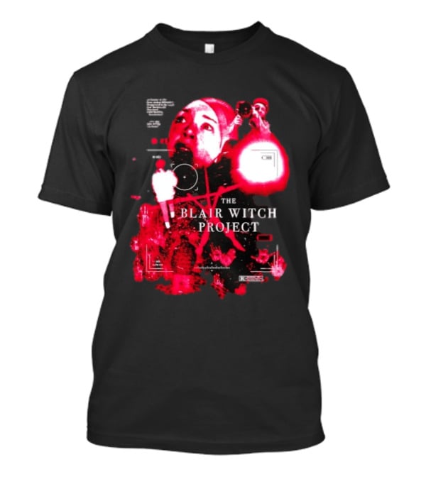 The Blair Witch Project Horror Movie Found Footage Red Overlay Face Montage T-Shirt