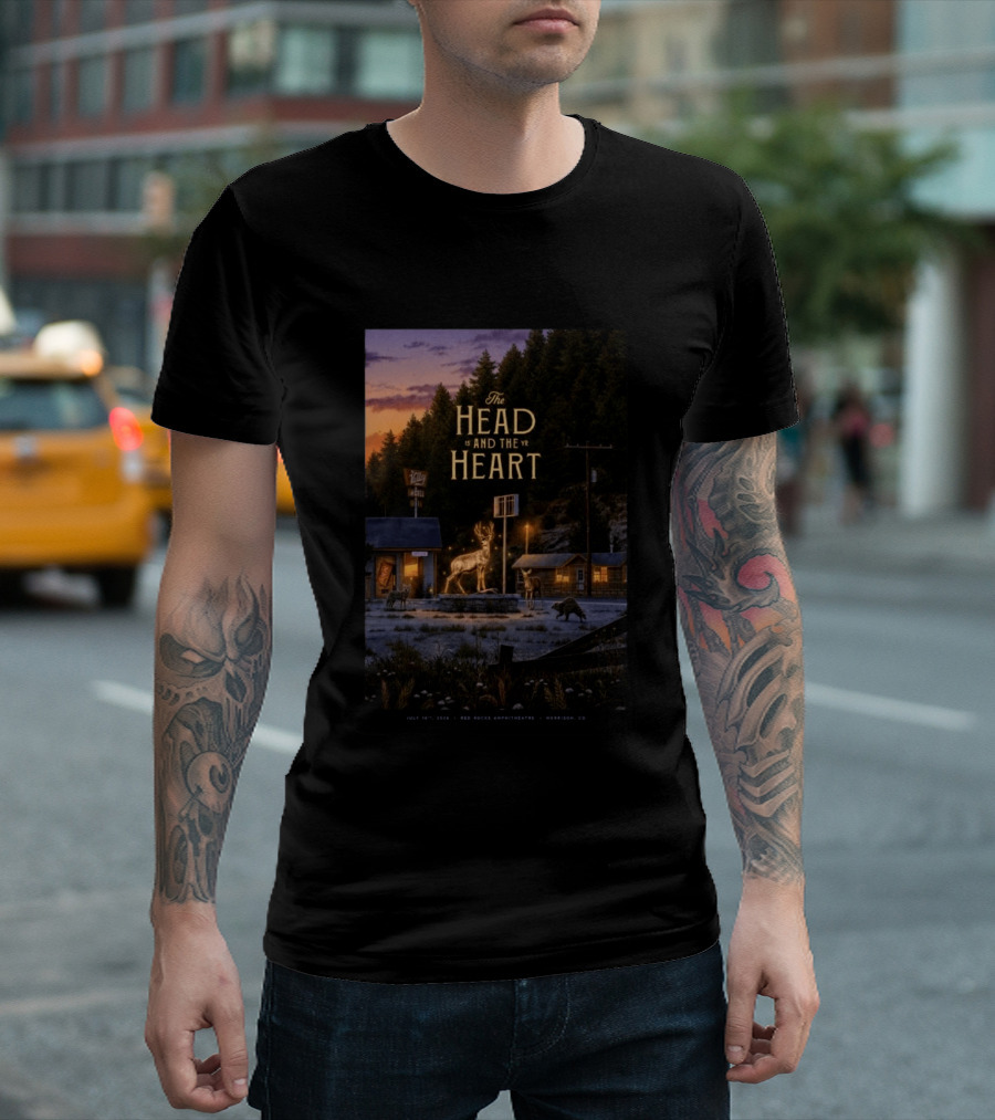 The Head And The Heart July 16 2026 Red Rocks Amphitheatre Morrison CO T-Shirt