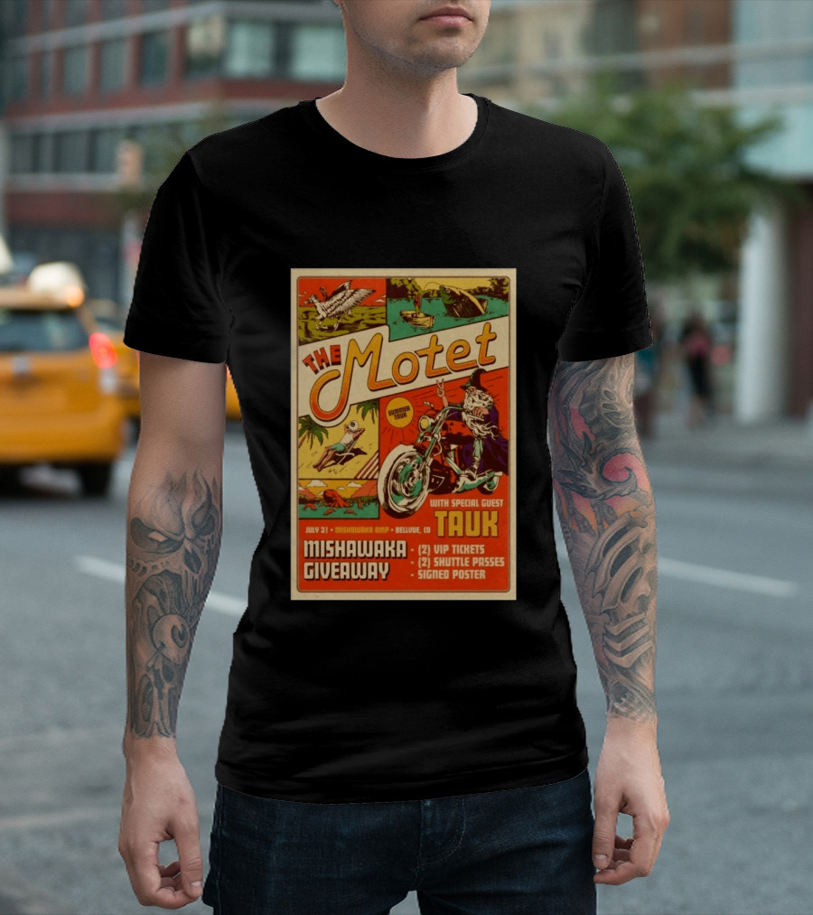 The Motet Summer Tour Mishawaka Amphitheatre July 31 Tauk Bellevue CO Giveaway VIP Tickets Shuttle Passes Signed T-Shirt