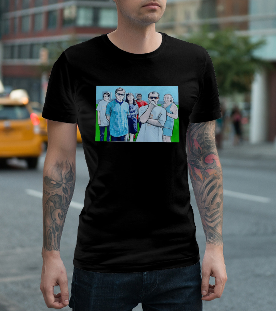 The Office Cast Illustrated Group Scene T-Shirt