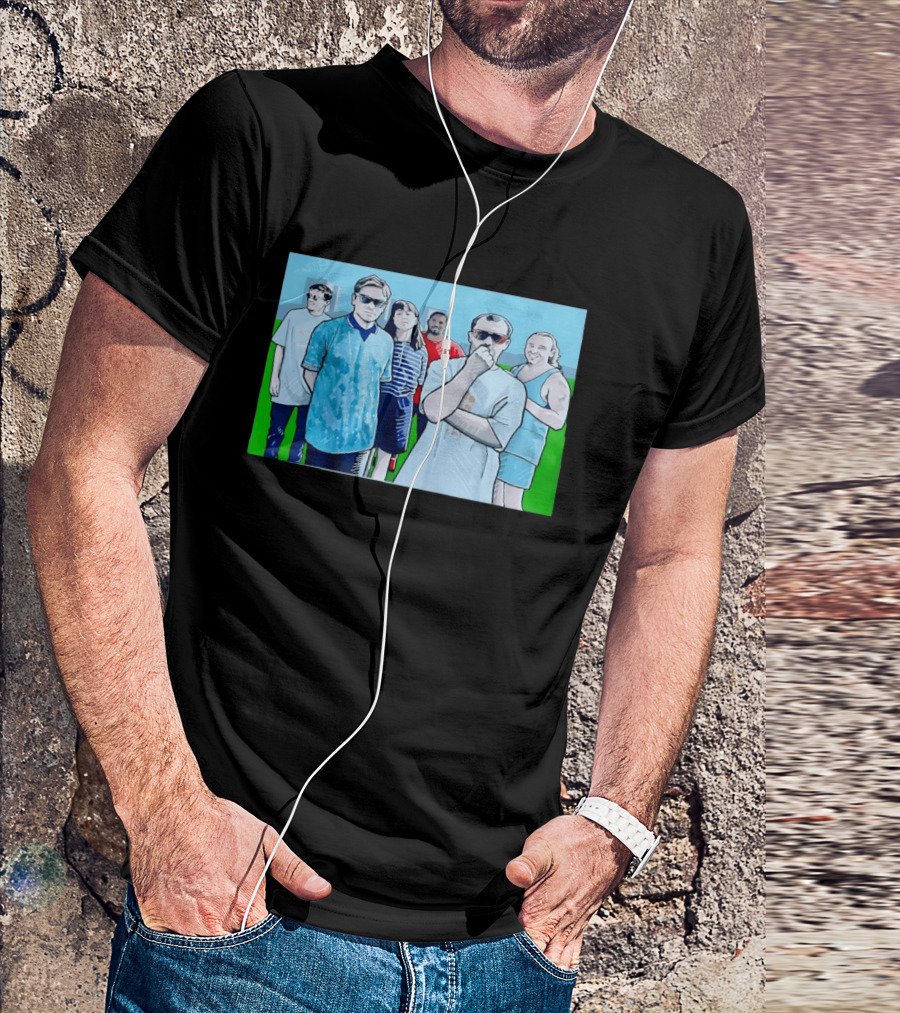 The Office Cast Illustrated Group Scene T-Shirt