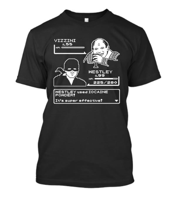 Vizzini Versus Westley Iocaine Powder Battle It's Super Effective T-Shirt