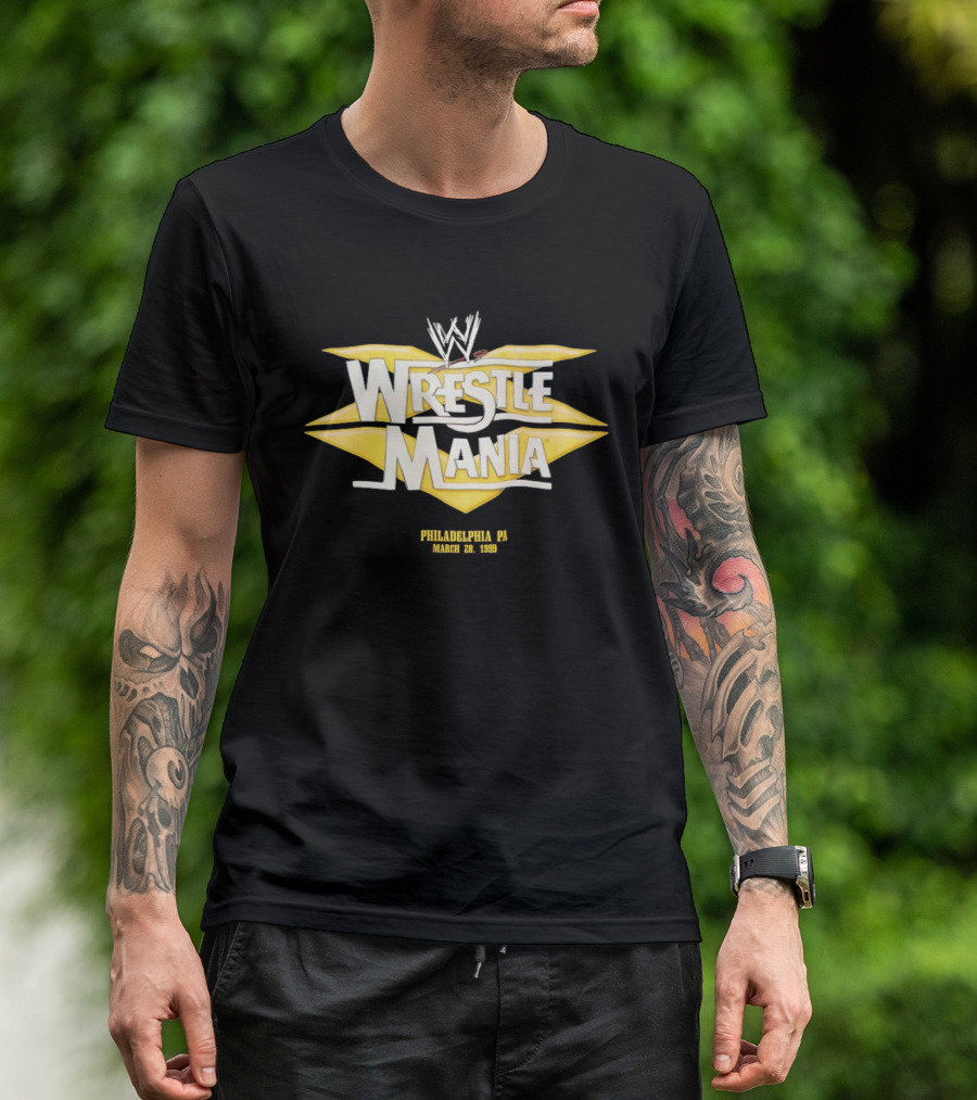 WWE WrestleMania XV Philadelphia March 28 1999 T-Shirt