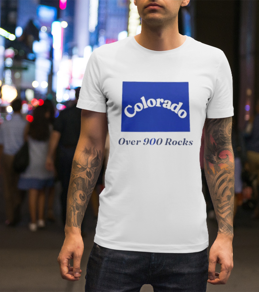 Colorado Over 900 Rocks Geology Nature Humor Celebration Stone Enthusiasts T-Shirt