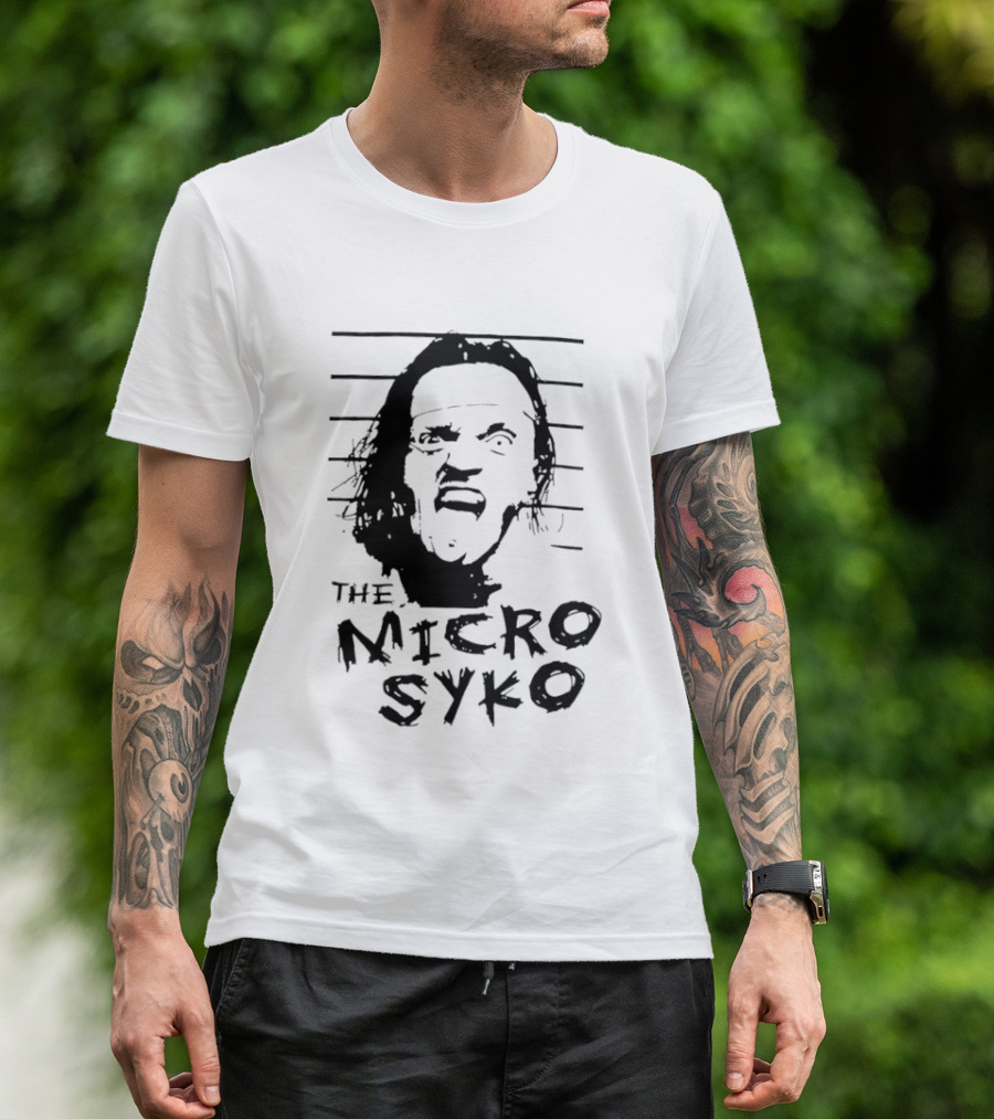 John Weena Wearing The Micro Syko Iconic Face T-Shirt
