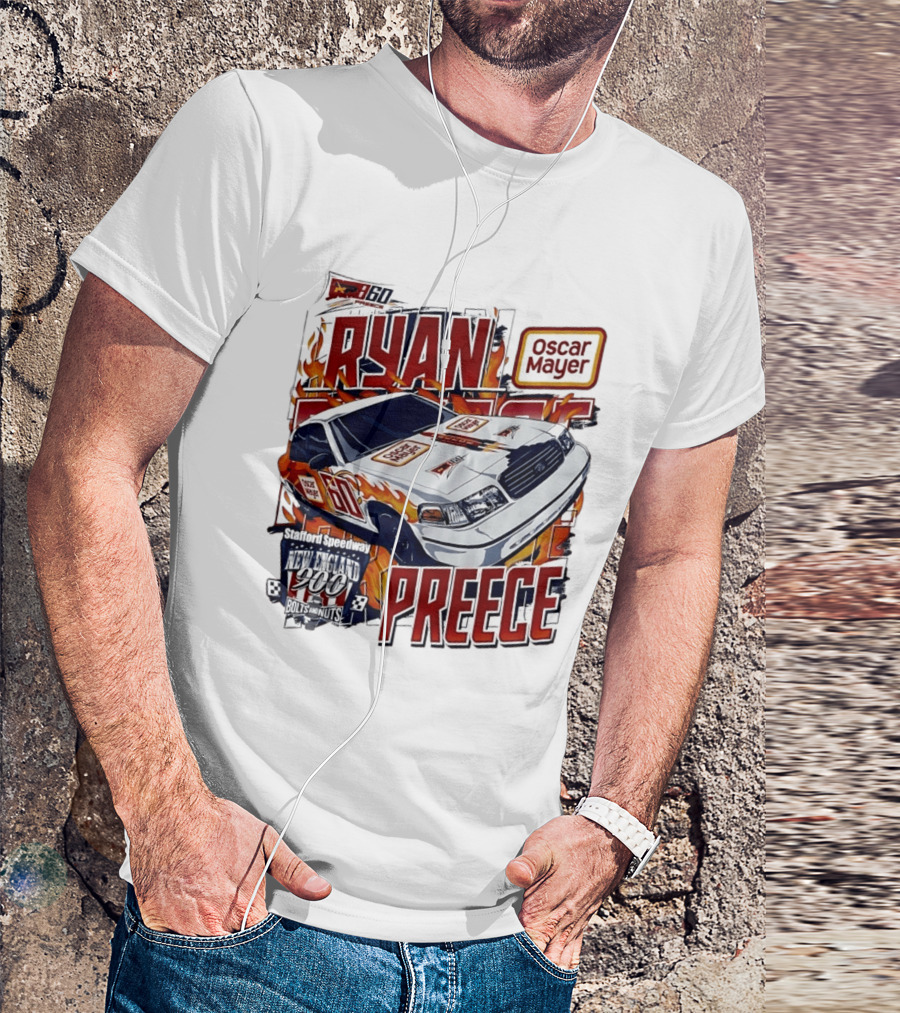 Ryan Preece Oscar Mayer Racing Car Stafford Speedway New England 900 Bolts Nuts 60 T-Shirt