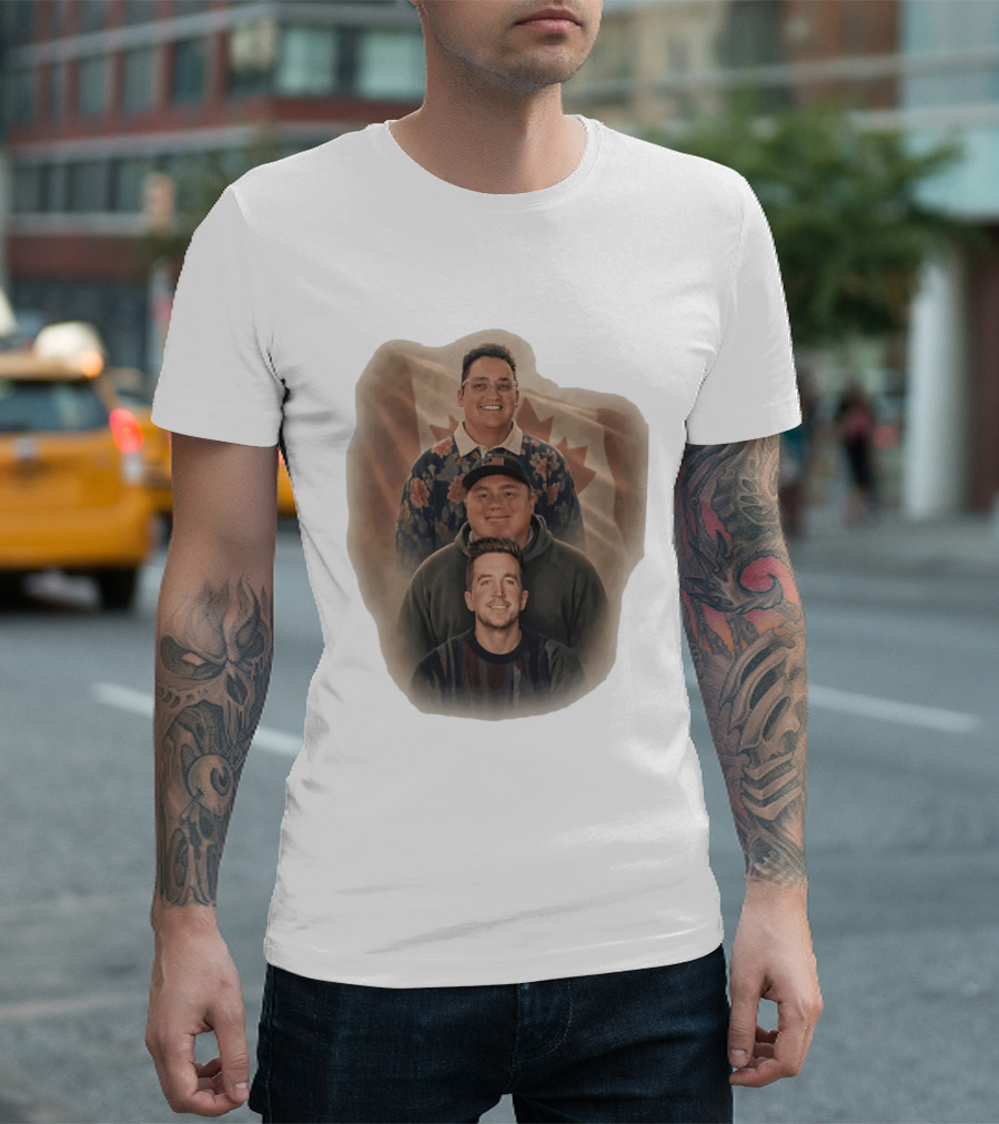 The Nelk Boys Kyle Forgeard SteveWillDoIt Canadian Flag T-Shirt