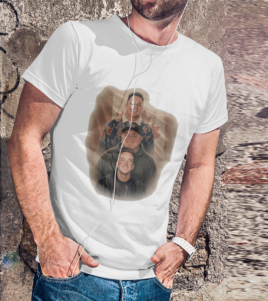 The Nelk Boys Kyle Forgeard SteveWillDoIt Canadian Flag T-Shirt