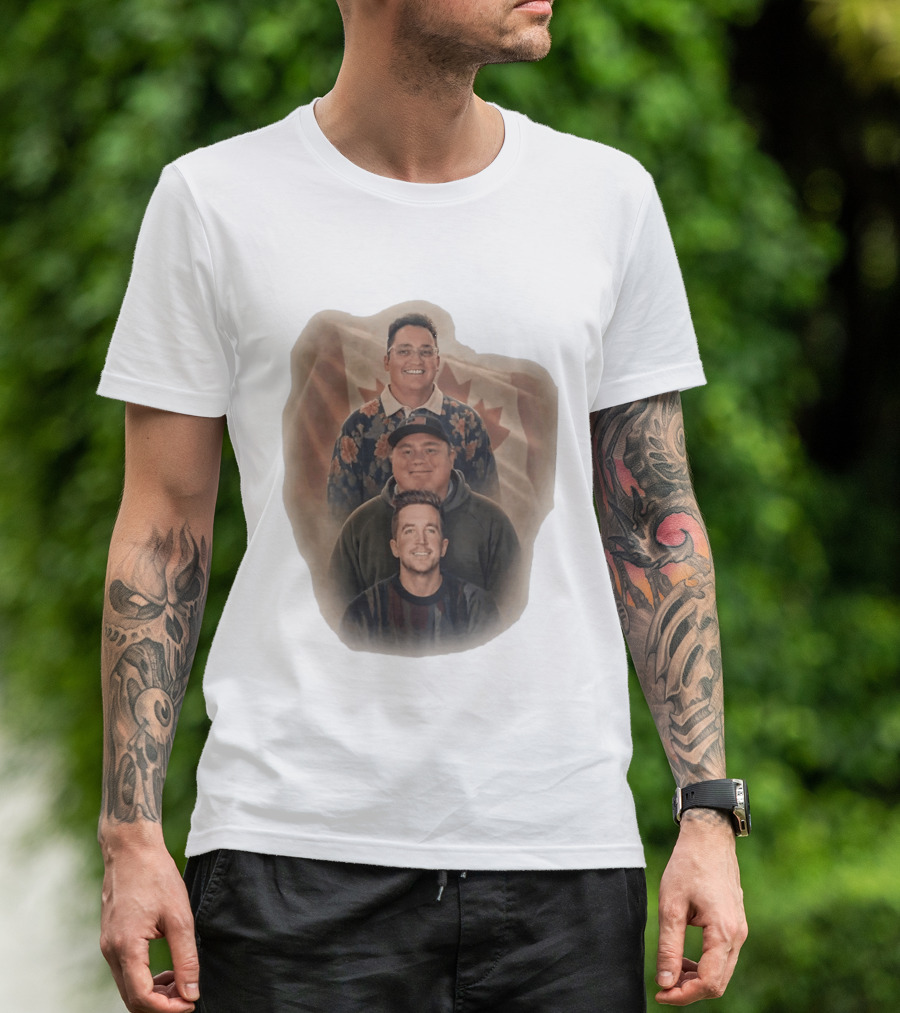 The Nelk Boys Kyle Forgeard SteveWillDoIt Canadian Flag T-Shirt