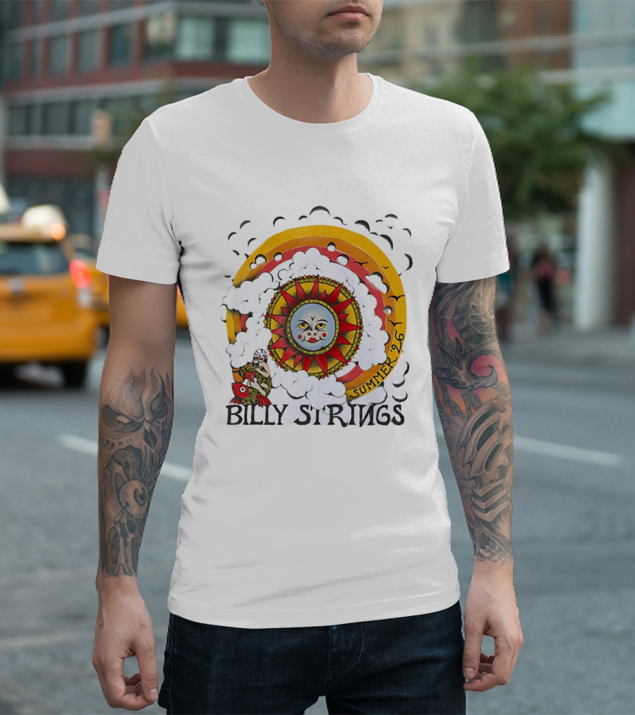 Billy Strings Sun Face Summer 2026 Tour T-Shirt