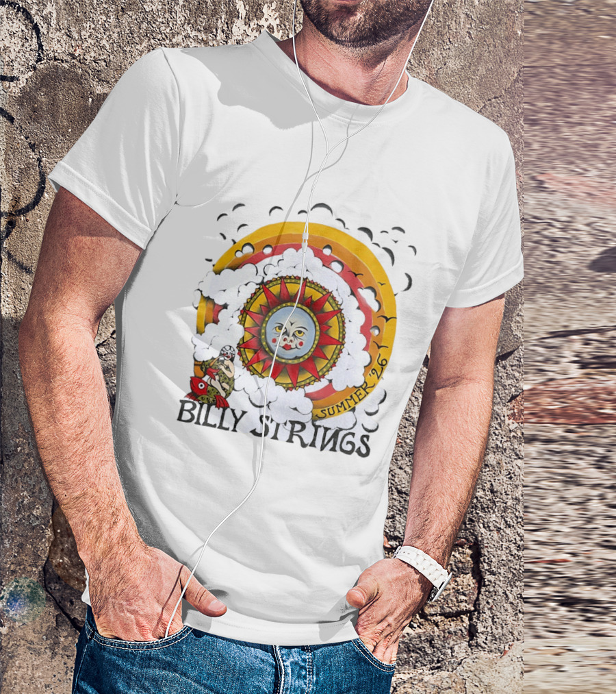 Billy Strings Sun Face Summer 2026 Tour T-Shirt