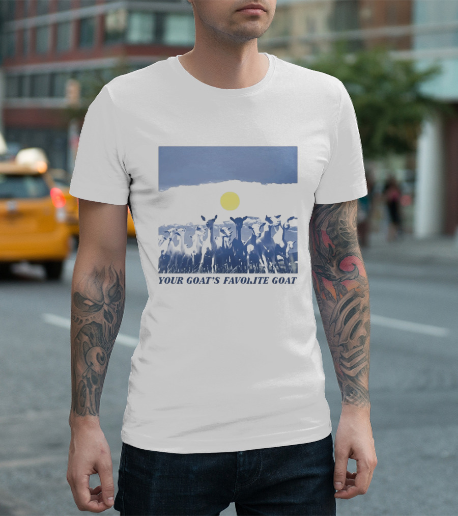 YOUR GOAT'S FAVORITE GOAT Moonlit Pasture T-Shirt