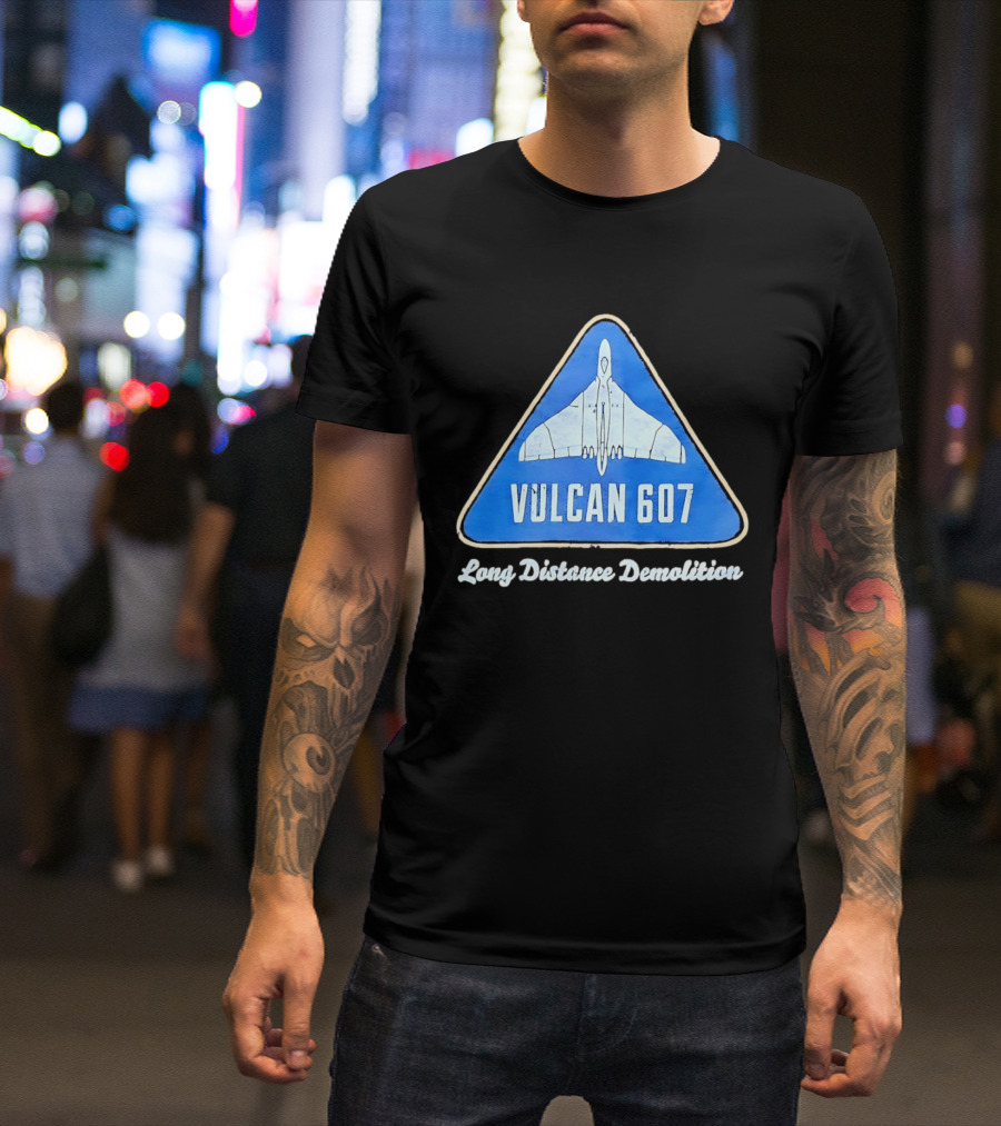 Vulcan 607 Long Distance Demolition Vintage Distressed T-Shirt