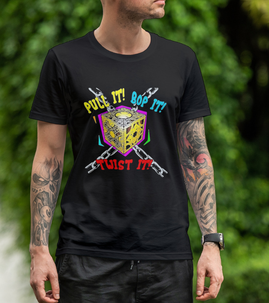 Lament Configuration Puzzle Box Pull It Bop It Twist It Chains Mashup T-Shirt