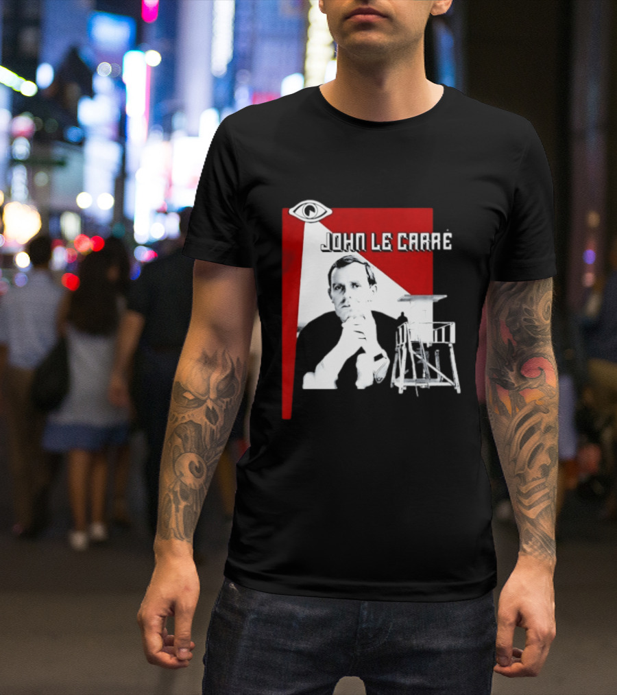 John Le Carré Spy Fiction Author Espionage Tower T-Shirt
