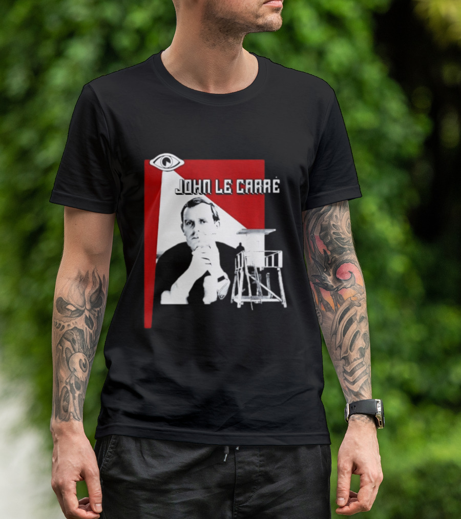 John Le Carré Spy Fiction Author Espionage Tower T-Shirt