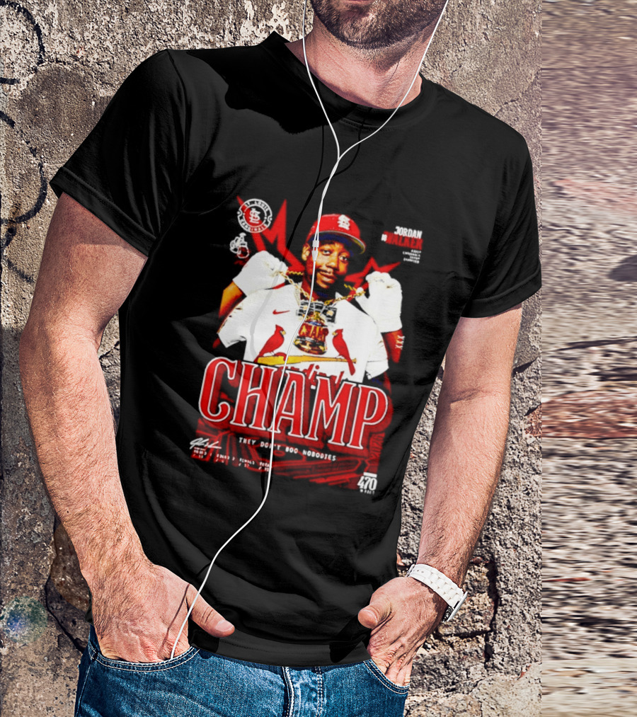 Jordan Walker St. Louis Cardinals Home Run Derby Champ They Don't Boo Nobodies T-Shirt