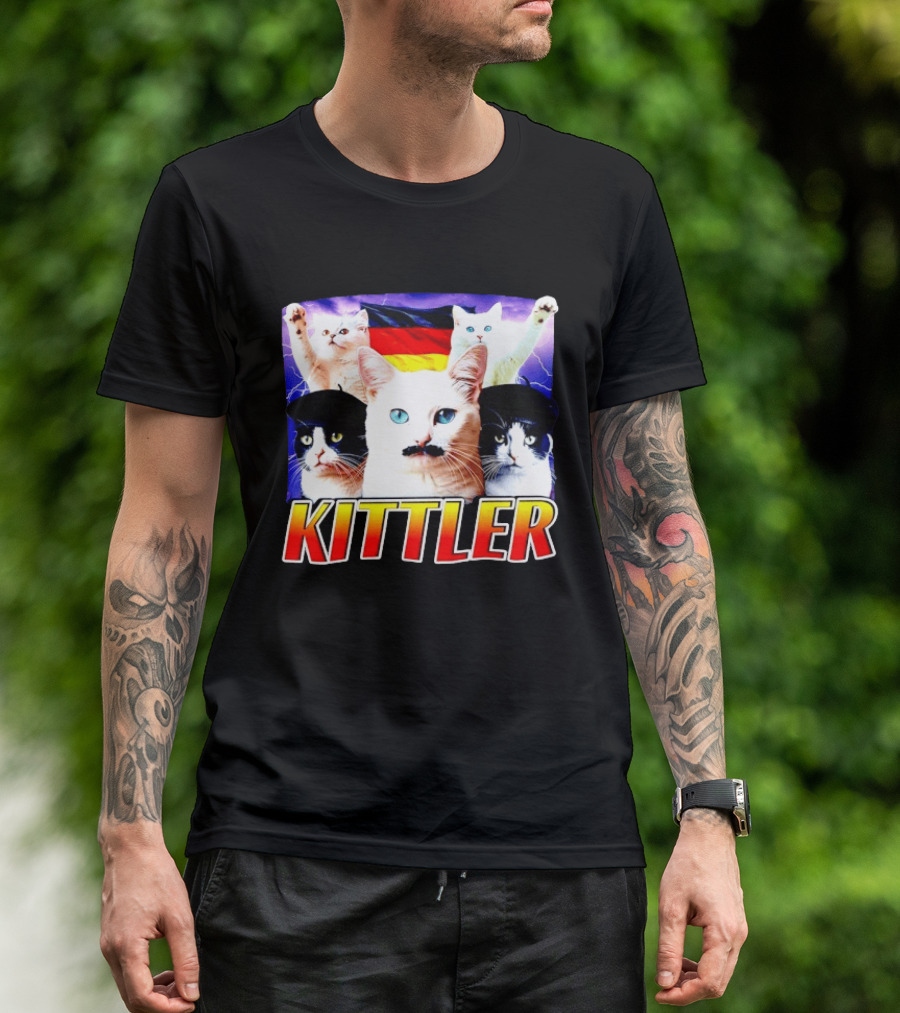 Kittler Cats With German Flag And Cats T-Shirt