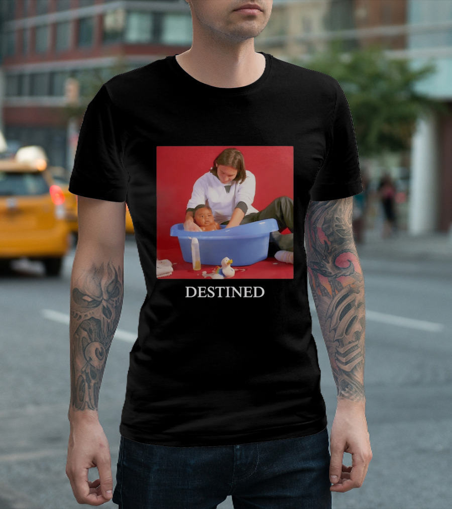 Lionel Messi Lamine Yamal Baby Bath Destined T-Shirt