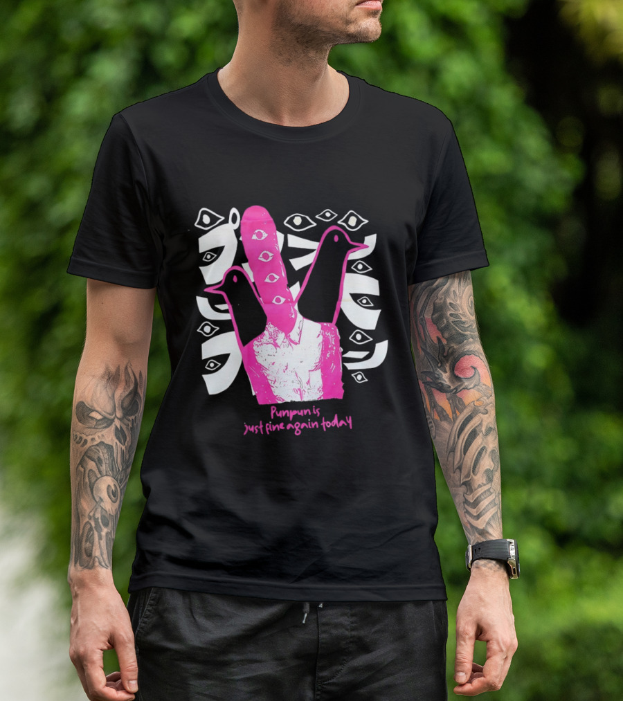 Punpun Is Just Fine Again Today Inio Asano Eye Pattern Pink Pigeons T-Shirt