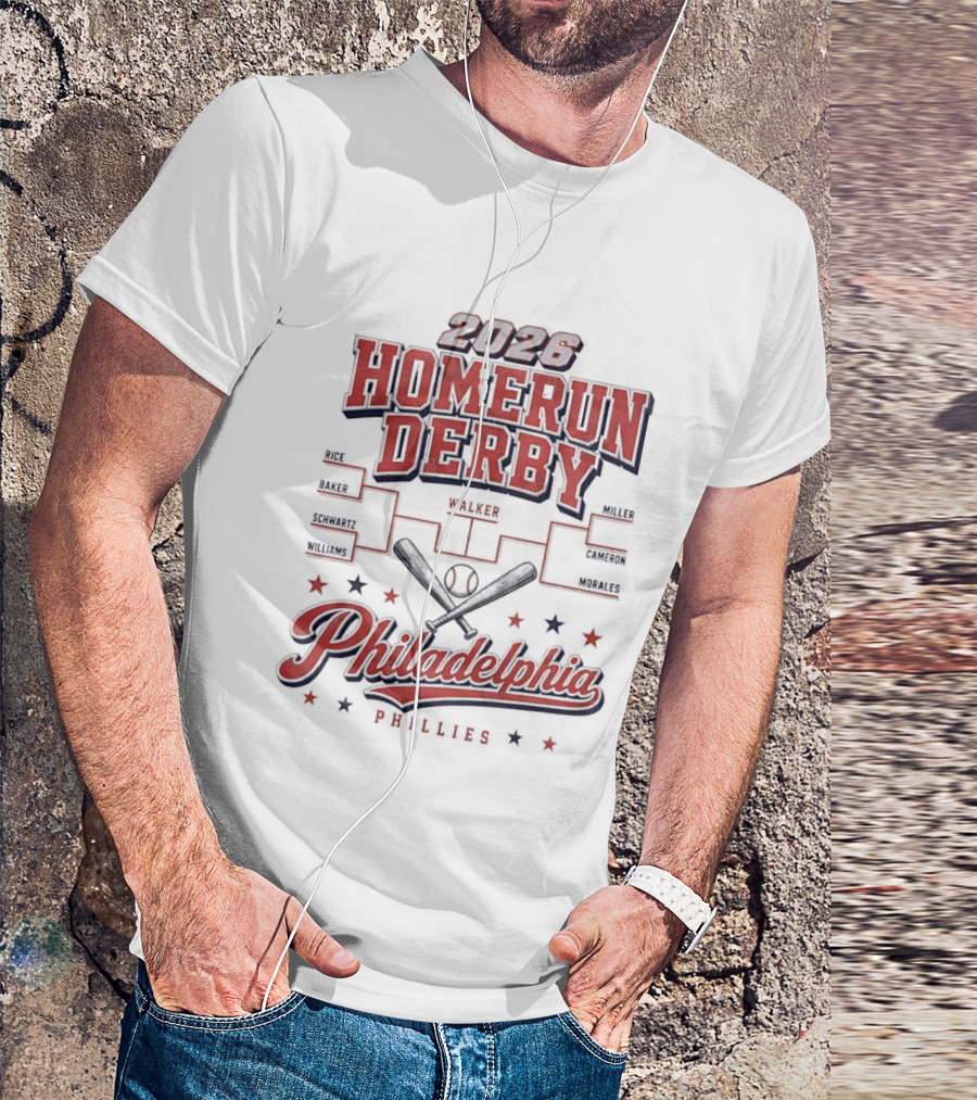 2026 Homerun Derby Philadelphia Phillies Tournament T-Shirt