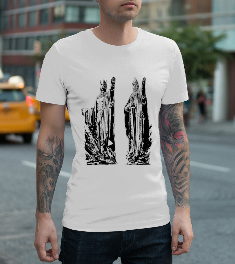 Argonath The Lord Of The Rings JRR Tolkien Iconic Monument Guardians T-Shirt