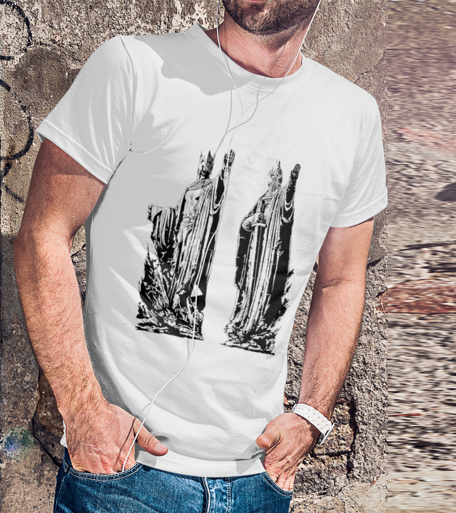 Argonath The Lord Of The Rings JRR Tolkien Iconic Monument Guardians T-Shirt