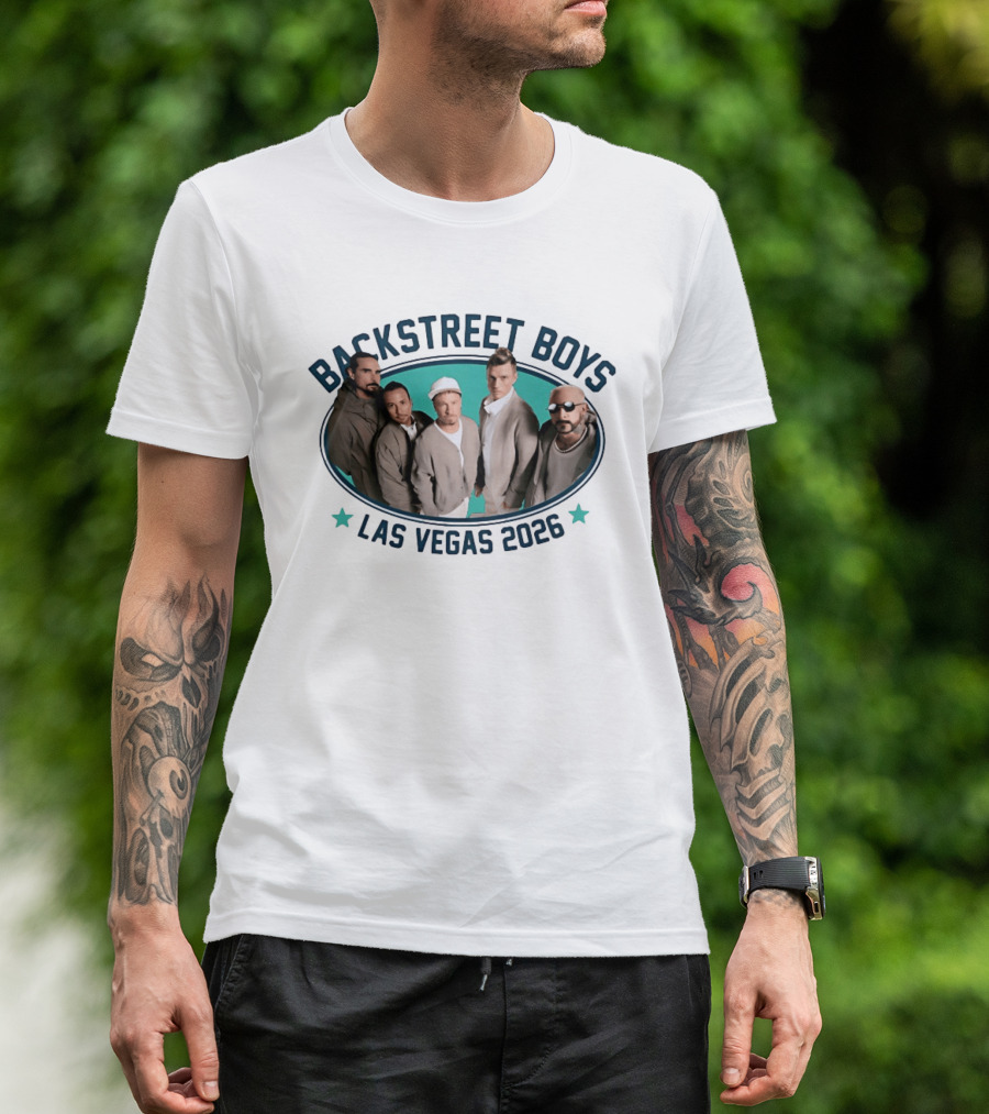 Backstreet Boys Las Vegas 2026 Reunion Event With Boy Band Legends T-Shirt