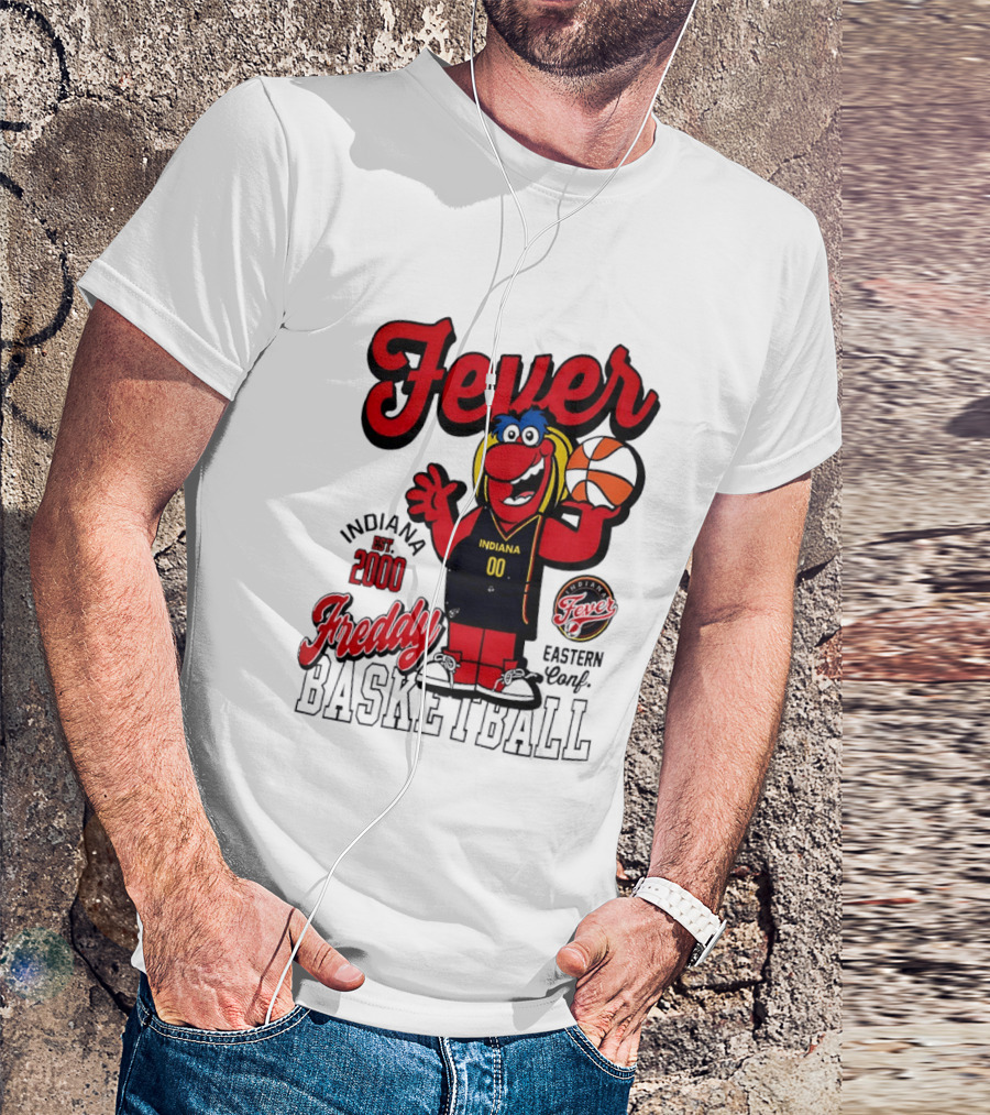 Freddy Indiana Fever Basketball Est 2000 Eastern Conf T-Shirt